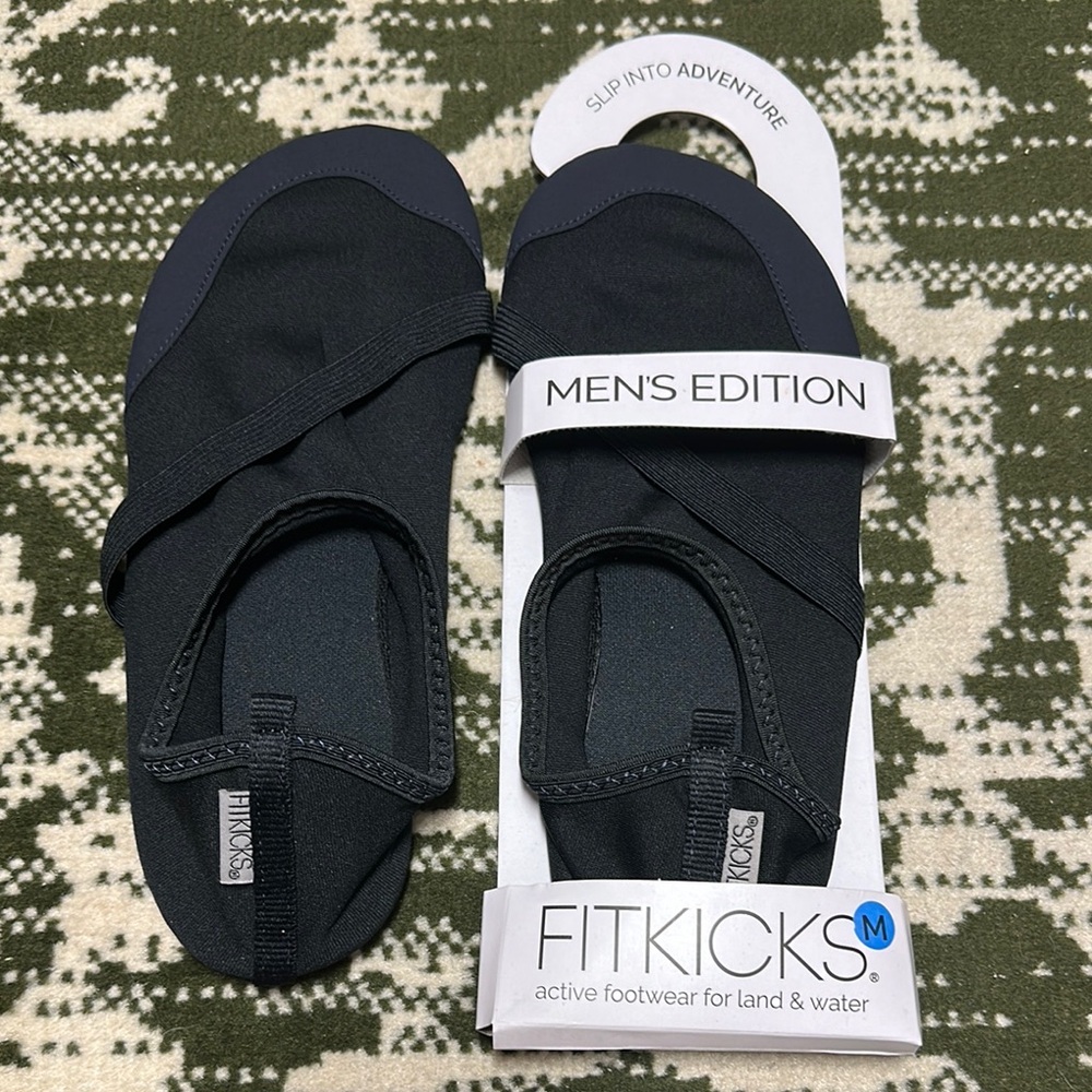 FitKicks Men's Edition Black Athletic Shoes